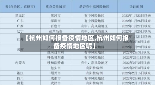 【杭州如何报备疫情地区,杭州如何报备疫情地区呢】-第2张图片