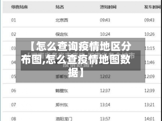 【怎么查询疫情地区分布图,怎么查疫情地图数据】-第2张图片