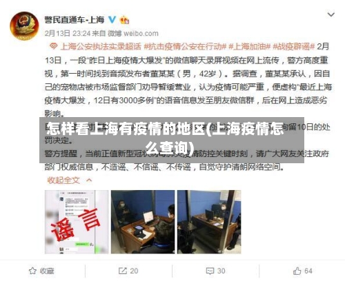 怎样看上海有疫情的地区(上海疫情怎么查询)