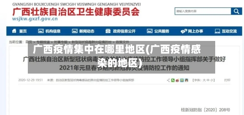 广西疫情集中在哪里地区(广西疫情感染的地区)