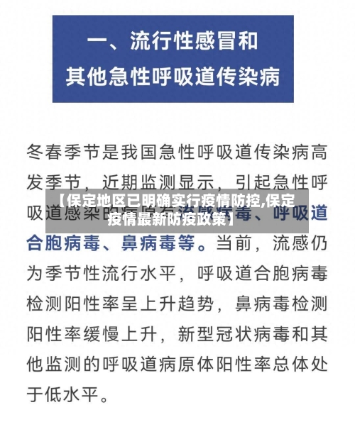 【保定地区已明确实行疫情防控,保定疫情最新防疫政策】-第2张图片