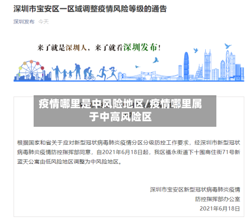 疫情哪里是中风险地区/疫情哪里属于中高风险区-第2张图片