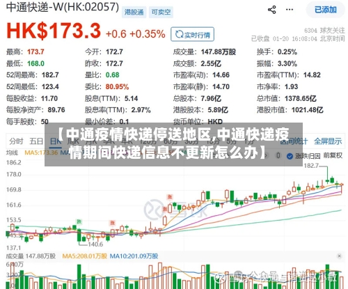 【中通疫情快递停送地区,中通快递疫情期间快递信息不更新怎么办】