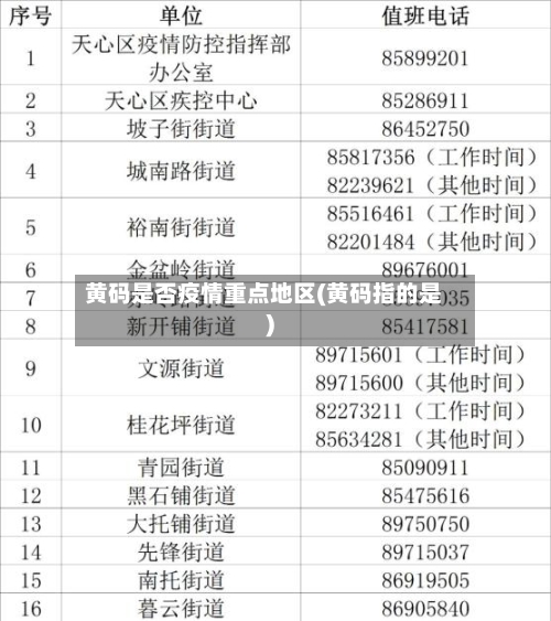 黄码是否疫情重点地区(黄码指的是)-第3张图片