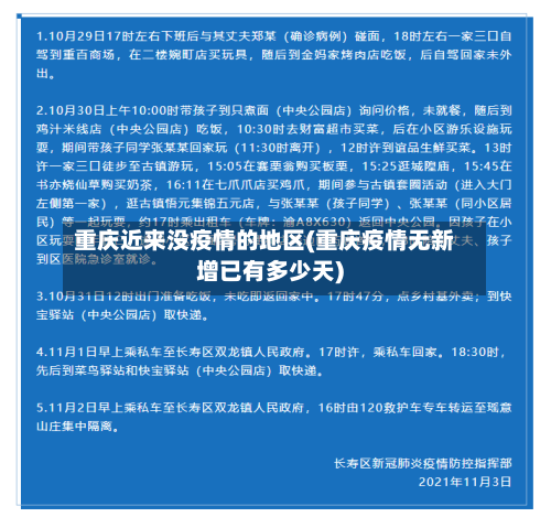 重庆近来没疫情的地区(重庆疫情无新增已有多少天)-第3张图片